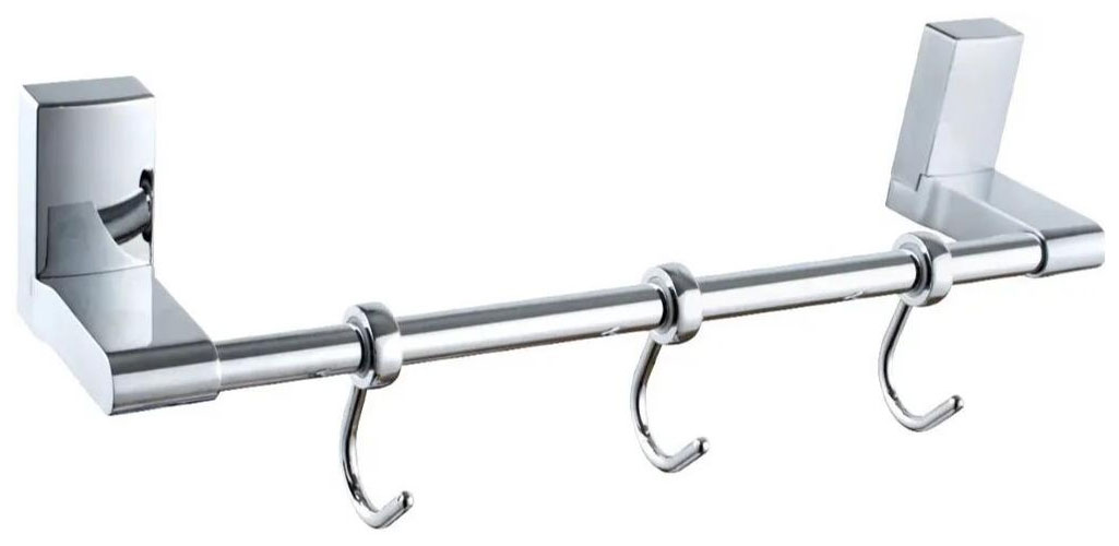 Изображение товара Планка с крючками для полотенец D-Lin D330/хром (D288330-3)