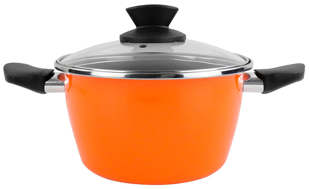 Изображение товара Кастрюля Vitrinor Valencia 24 см со стеклоэмалью и антипригарным покрытием