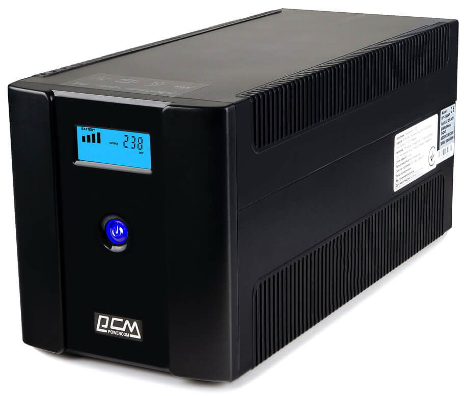 Изображение товара Источник бесперебойного питания Powercom Raptor RPT-1500AP LCD черный
