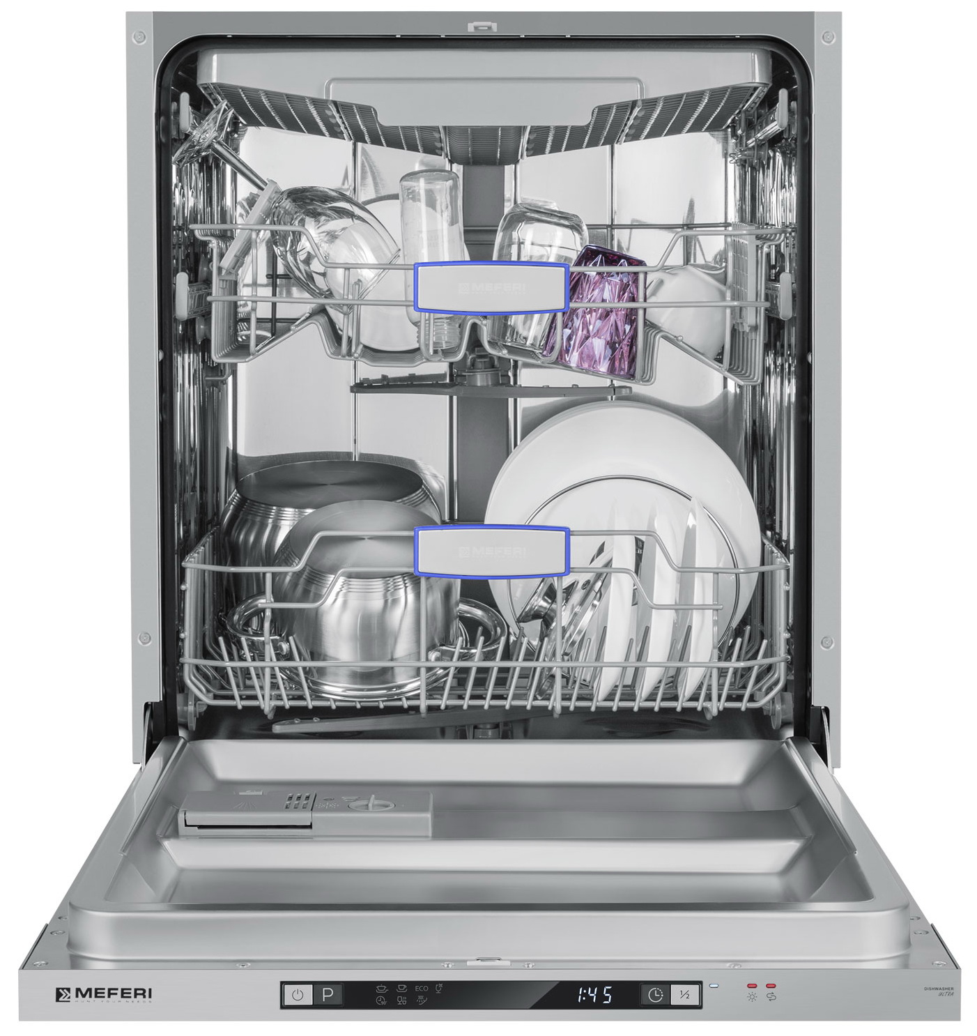 Изображение товара Встраиваемая посудомоечная машина Meferi MDW6073 ULTRA 14 комплектов 7 программ A++