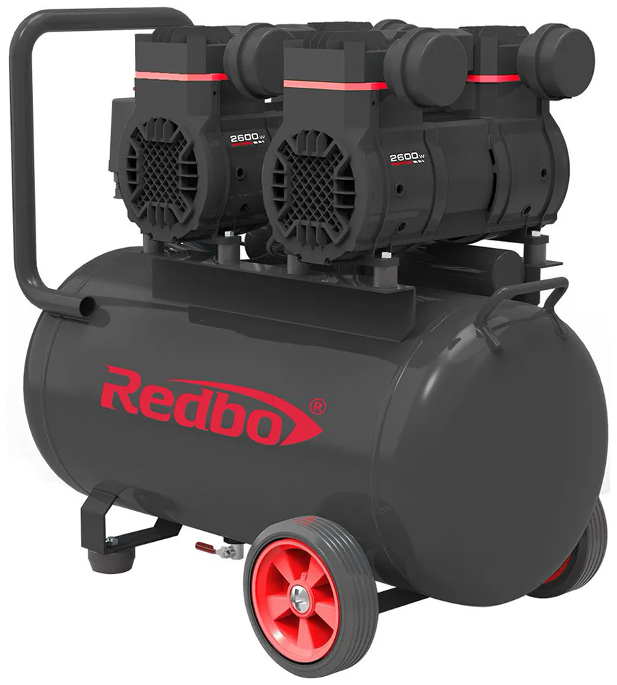 Изображение товара Компрессор Redbo ACN-50/2600X2 безмасляный электрический 50л