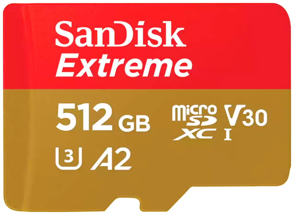 Изображение товара Карта памяти Sandisk 512 ГБ, microSD Extreme, microSDXC (SDSQXAV-512G-GN6MN)