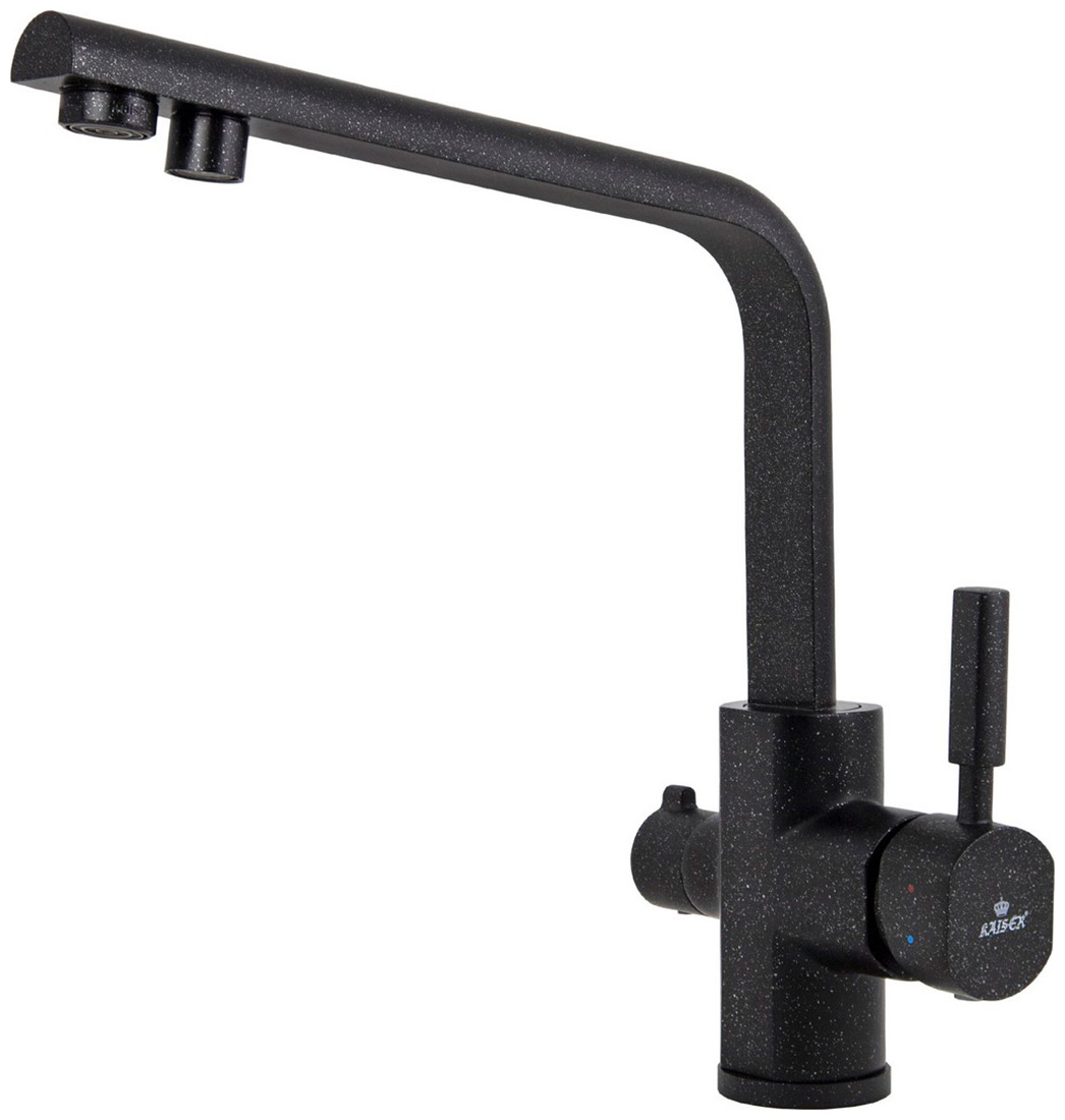 Изображение товара Смеситель для кухонной мойки Kaiser Decor, черный матовый (40144-2)