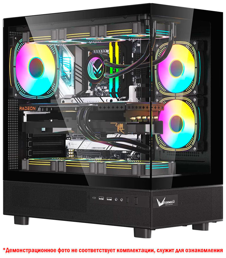 Изображение товара Компьютерный корпус Formula Crystal Z8 Floe, черный