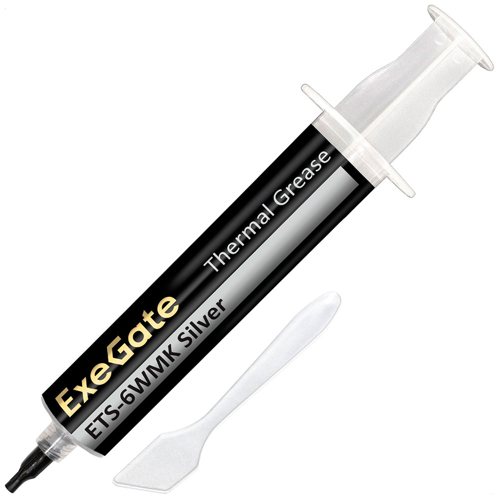 Изображение товара Термопаста ExeGate ETS-6WMK Silver - высокая теплопроводность