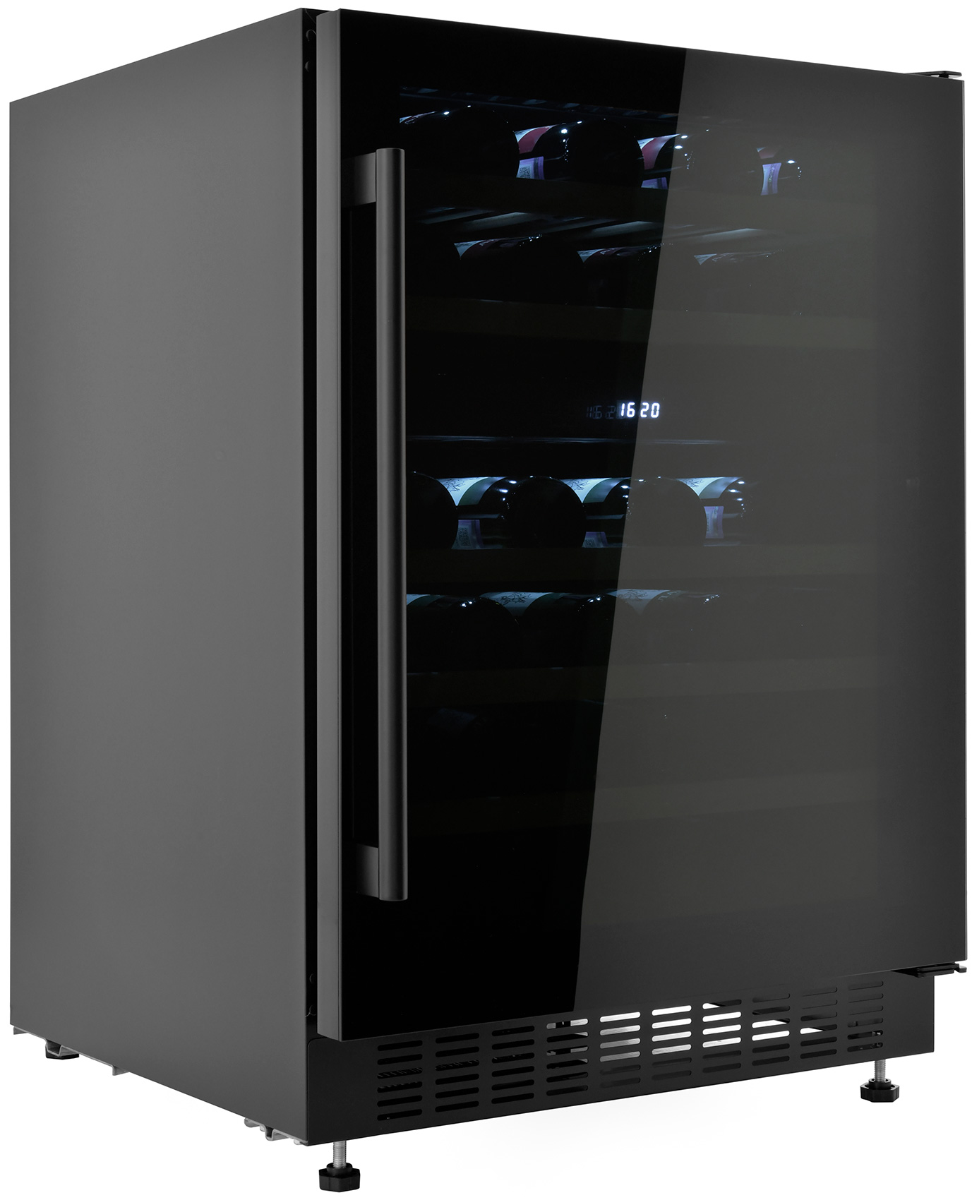 Изображение товара Встраиваемый винный шкаф Zugel ZCWI460DB 129 л 46 бутылок черный