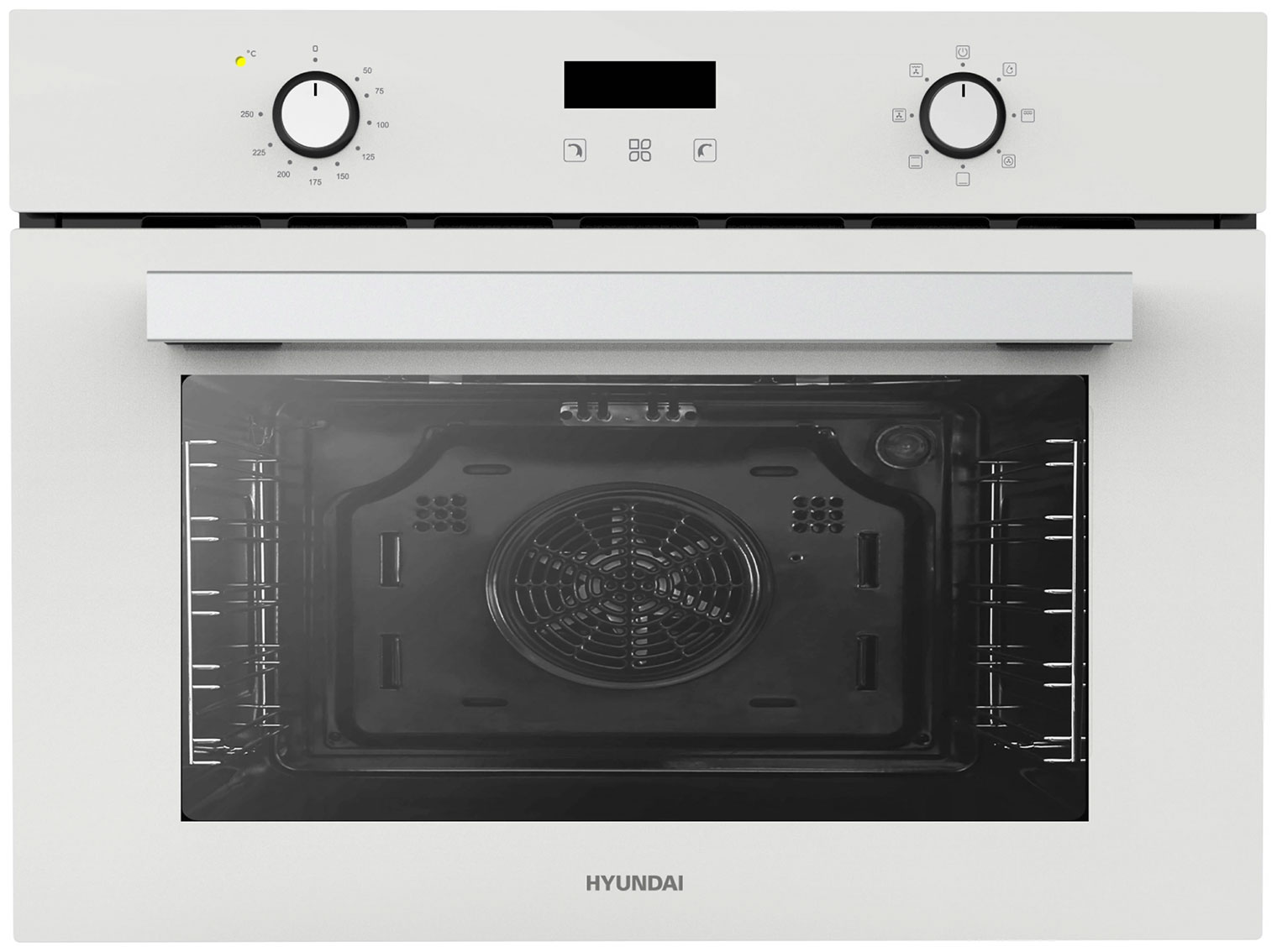 Изображение товара Электрический духовой шкаф Hyundai HEO 64512 WG белое стекло 7 режимов