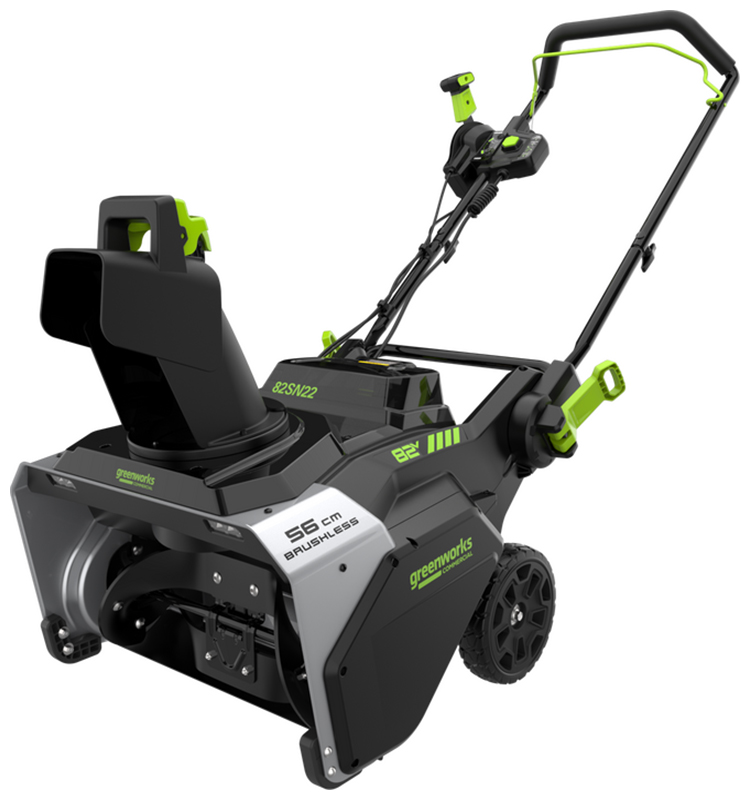 Изображение товара Аккумуляторный снегоуборщик Greenworks 82 V 56 см бесщеточный с АКБ и ЗУ