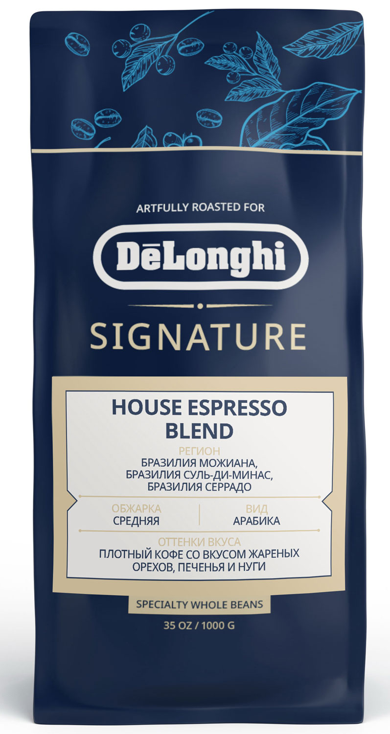 Изображение товара Кофе зерновой De’Longhi Signature coffee House blend 1000 гр