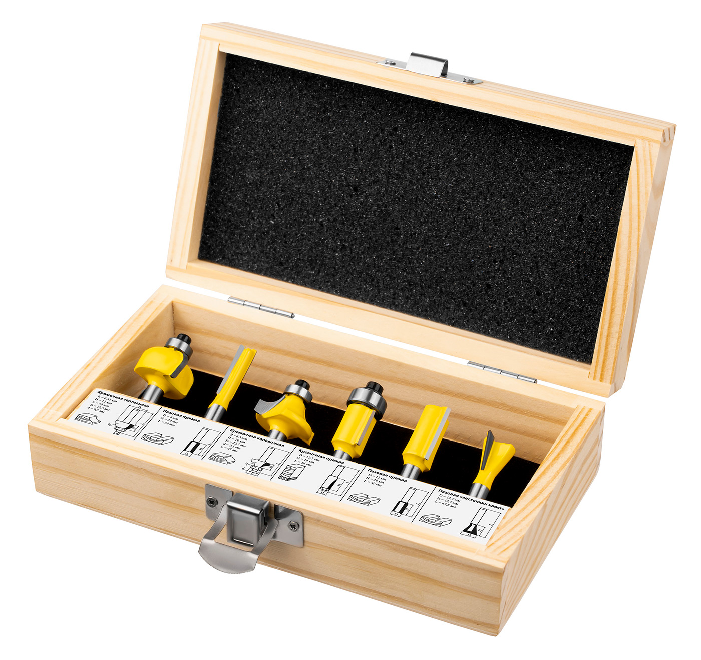 Изображение товара Набор фрез по дереву Kolner KMC 6/6