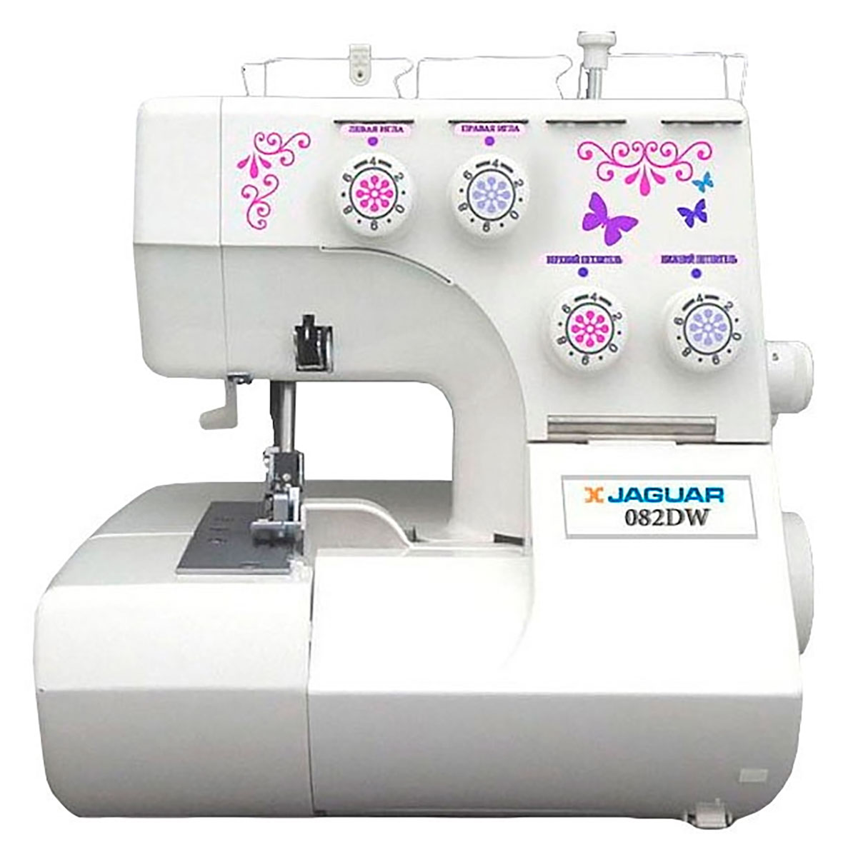 Изображение товара Оверлок Jaguar HQ-082DW белый 3/4 ниточный с дифференциальной подачей