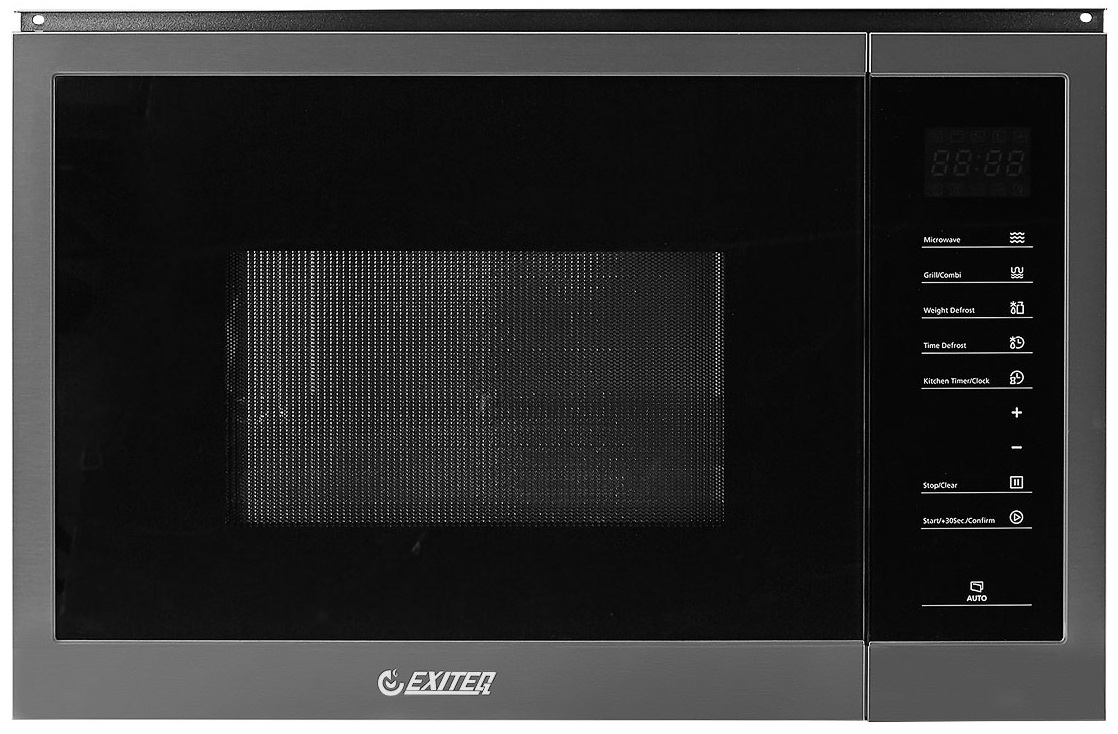 Изображение товара Встраиваемая микроволновая печь Exiteq EXM-109 с грилем 25 л черная нержавейка