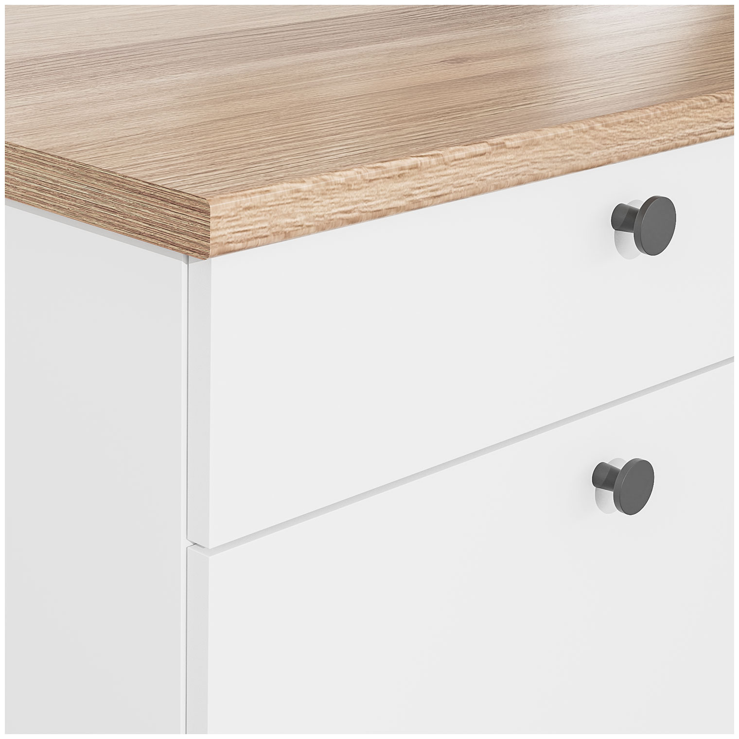 Изображение товара Кухонный шкаф напольный Candy ModulE с ящиком и столешницей 120x91x61 см белый матовый