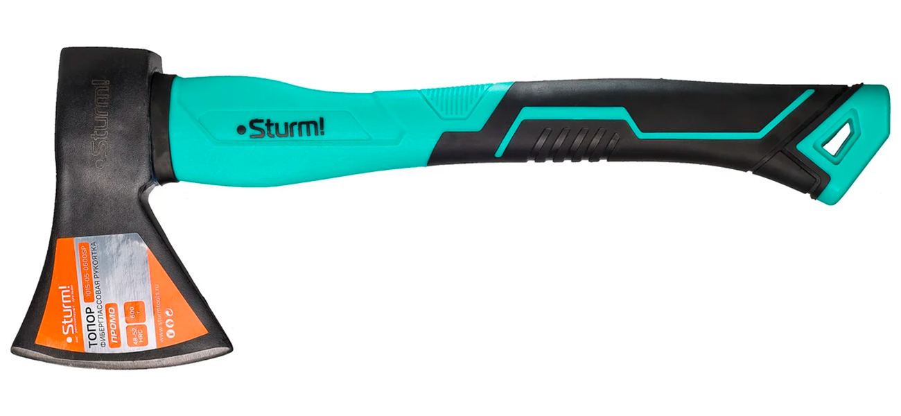 Изображение товара Топор Sturm! ПРОМО, 600 г, фиберглассовая обрезиненная рукоятка (1015-05-0600SP)