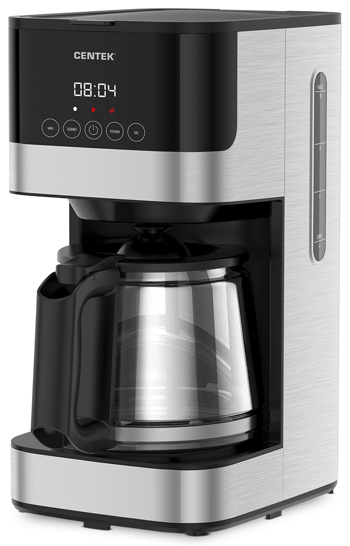 Изображение товара Кофеварка Centek CT-1150 капельная с LED дисплеем 1.5 л мощность 1000 Вт