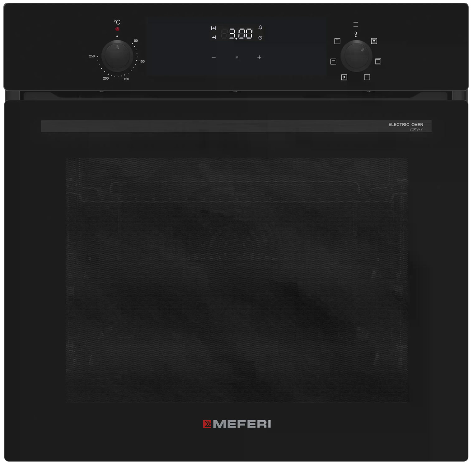 Изображение товара Электрический духовой шкаф Meferi MEO607BK COMFORT черный 80 л 6 режимов