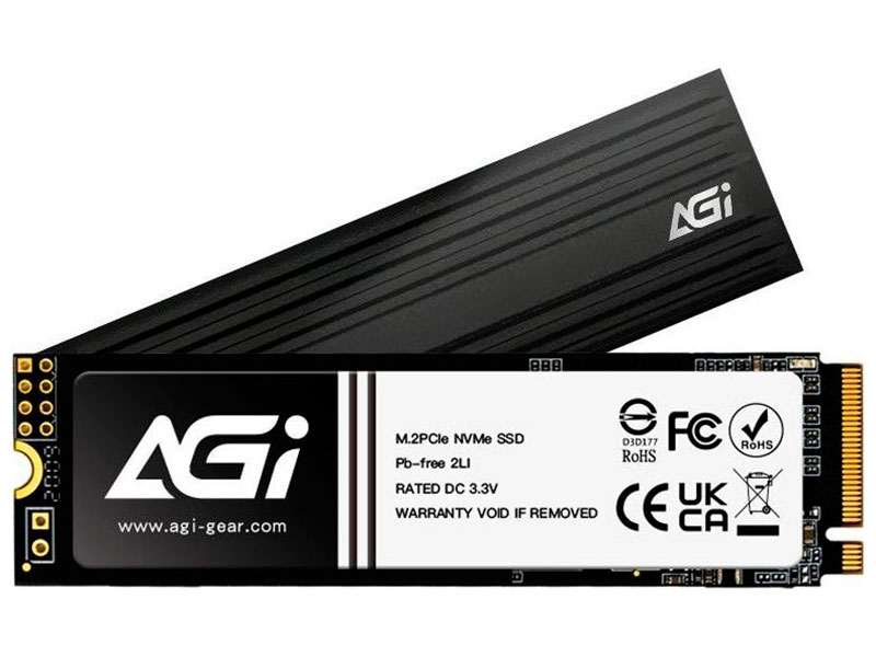 Изображение товара SSD накопитель AGI AI828 PCIe Gen.4 2TB М.2 2280 с радиатором