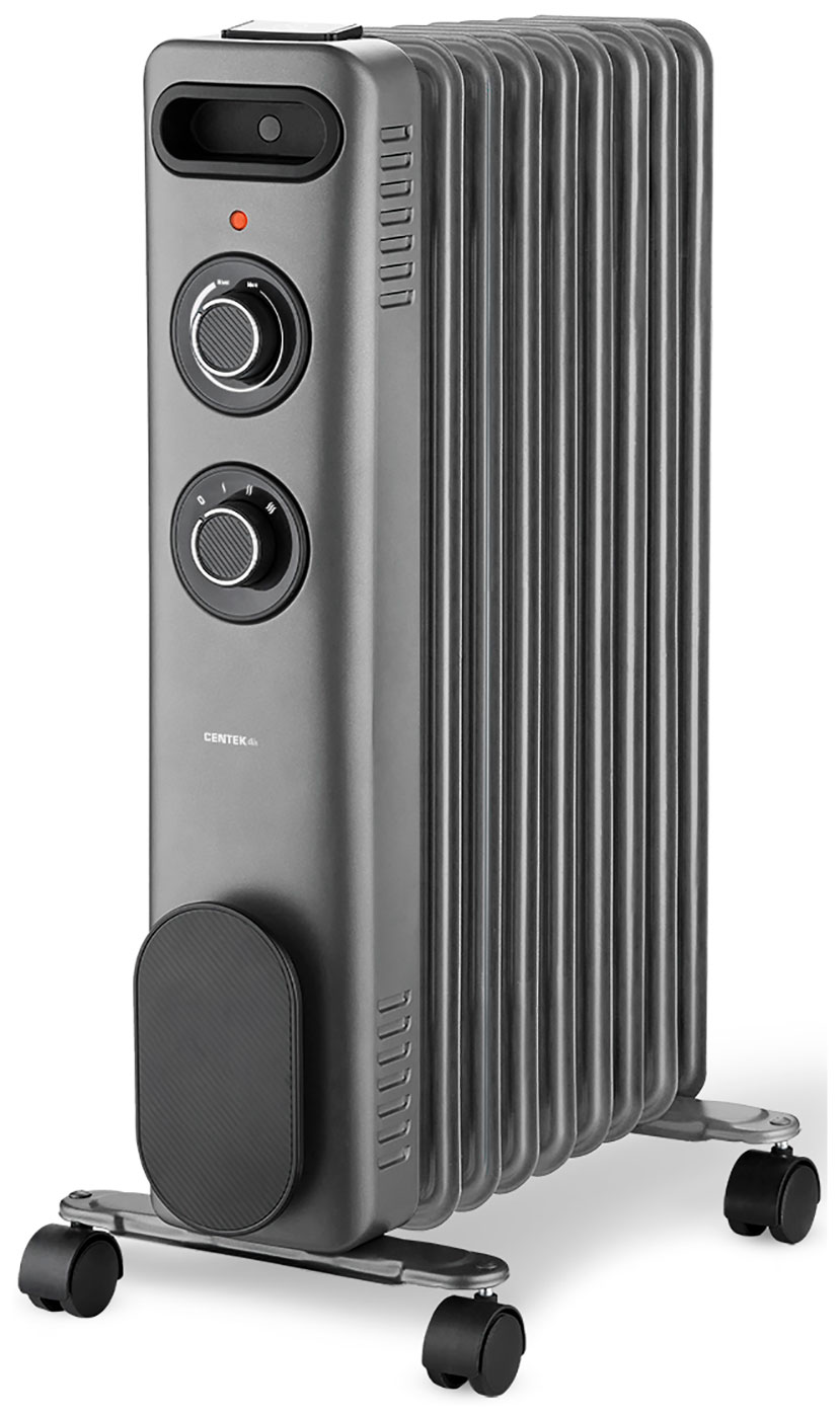 Изображение товара Масляный обогреватель Centek CT-6232-9 серый мощность 2000 Вт для дома и офиса