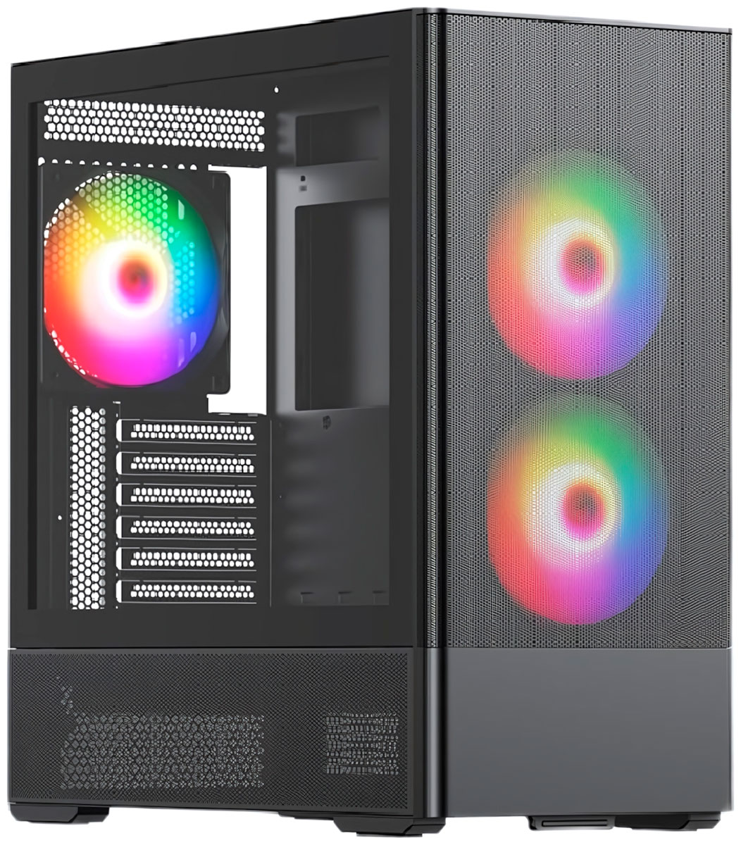 Изображение товара Компьютерный корпус HSPD M712 Black ARGB (M712-TGBK-ARGB)