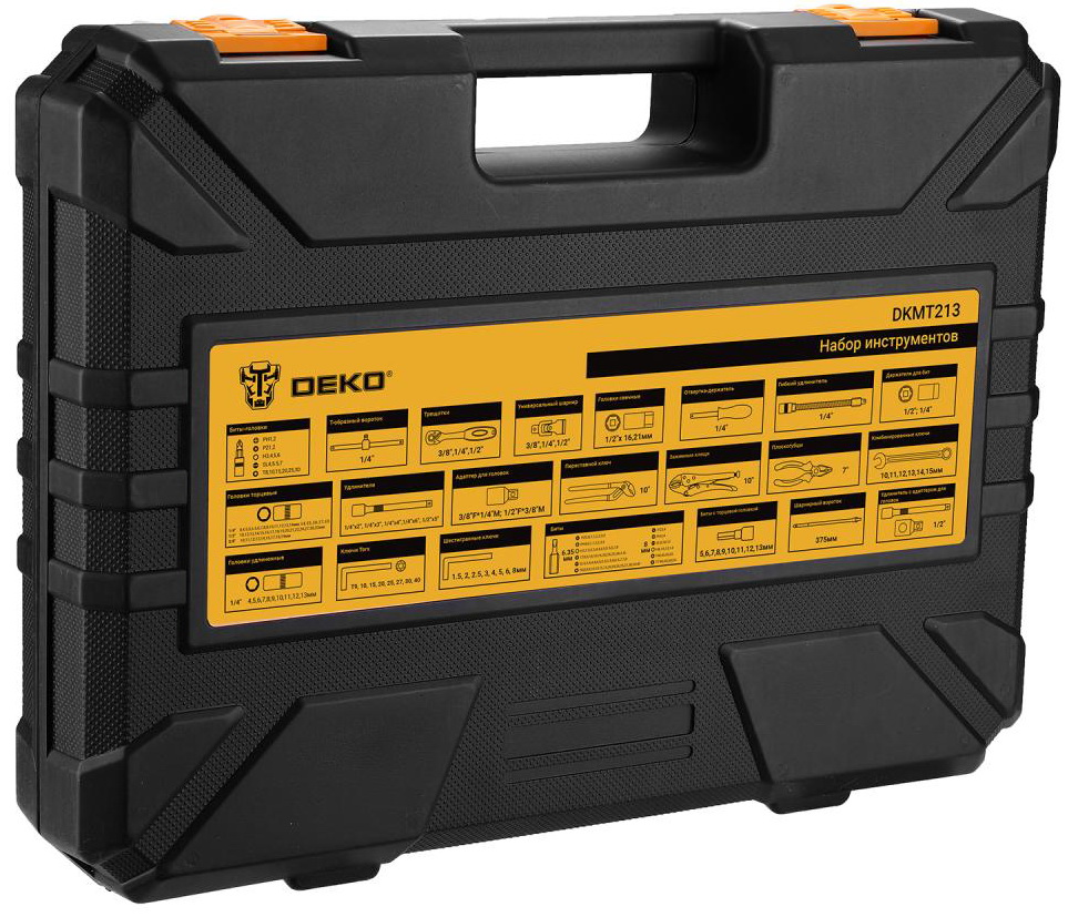 

Набор инструментов для дома и для авто Deko DKMT213