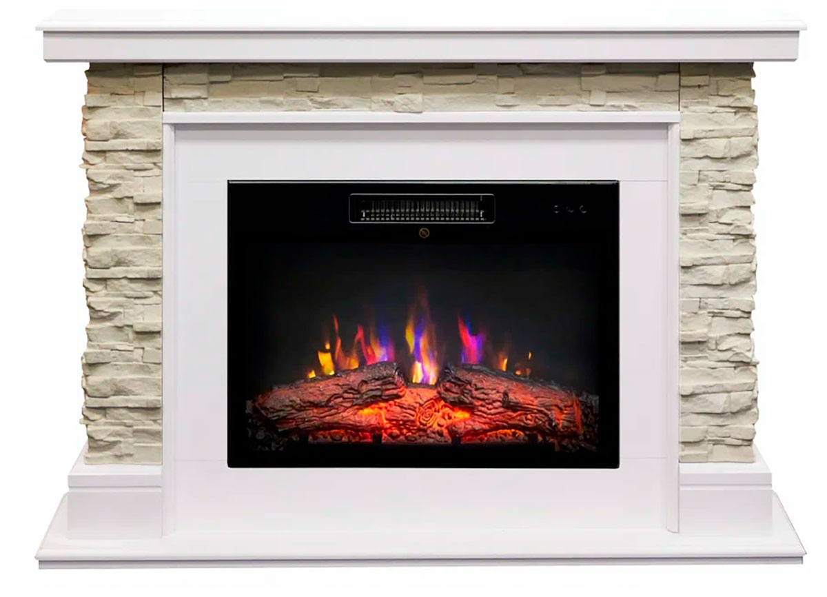 Изображение товара Каминокомплект Realflame АРИЗОНА 24 WTM-F511 + KENDAL 24 - белый/бежевый