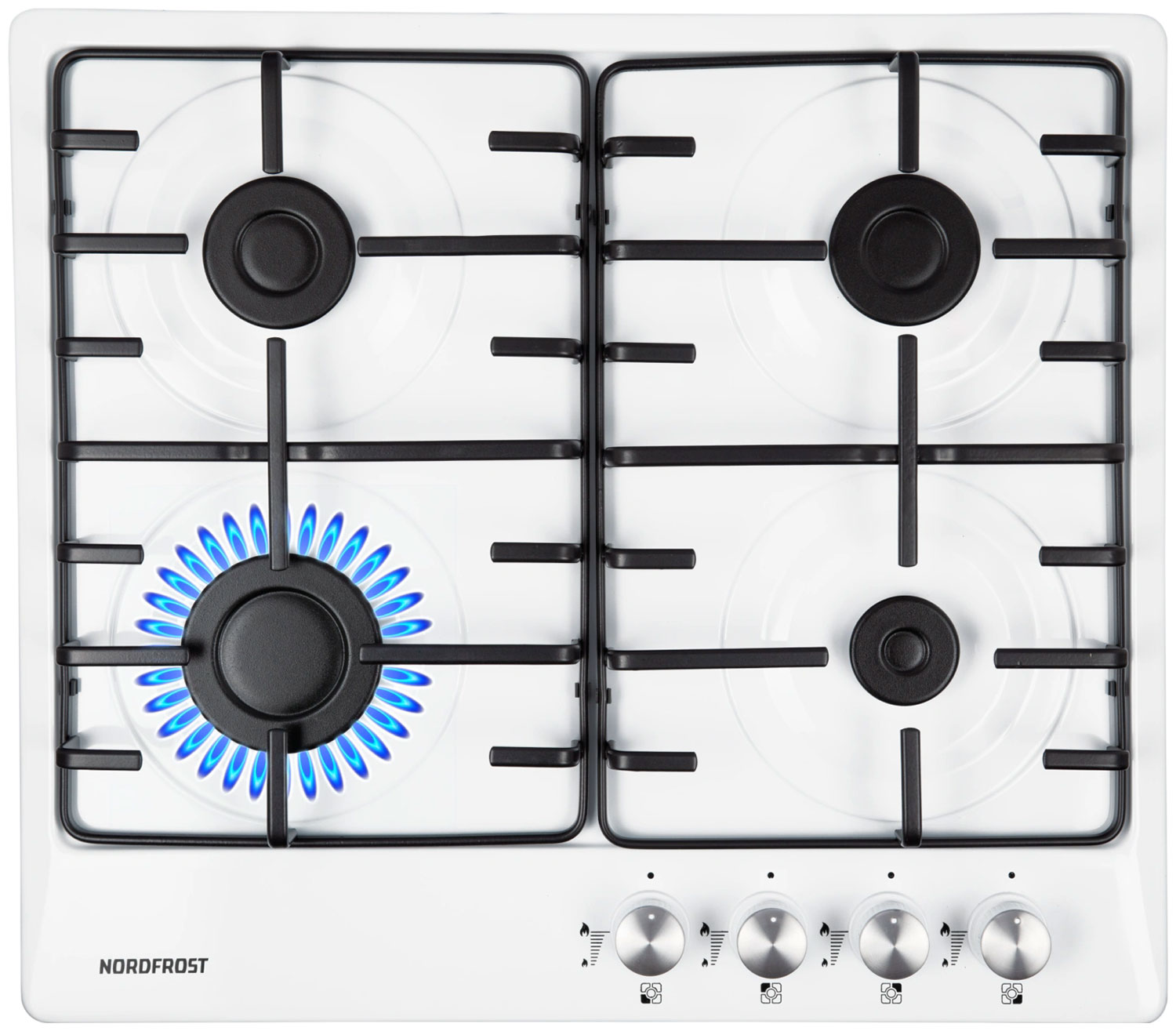 

Газовая варочная панель NordFrost HS 6040 W, Белый