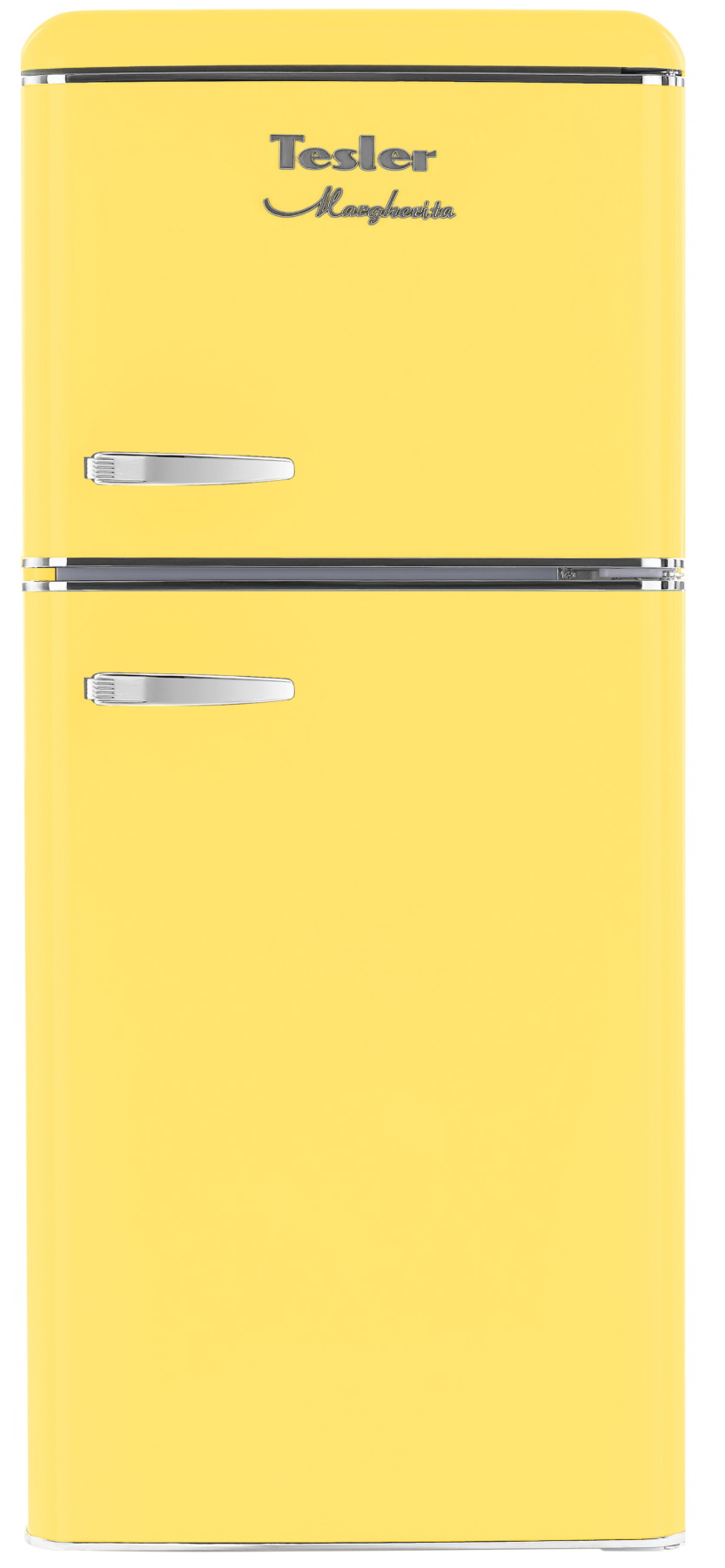Изображение товара Двухкамерный холодильник Tesler RT-152 желтый ретро стиль энергоэффективный