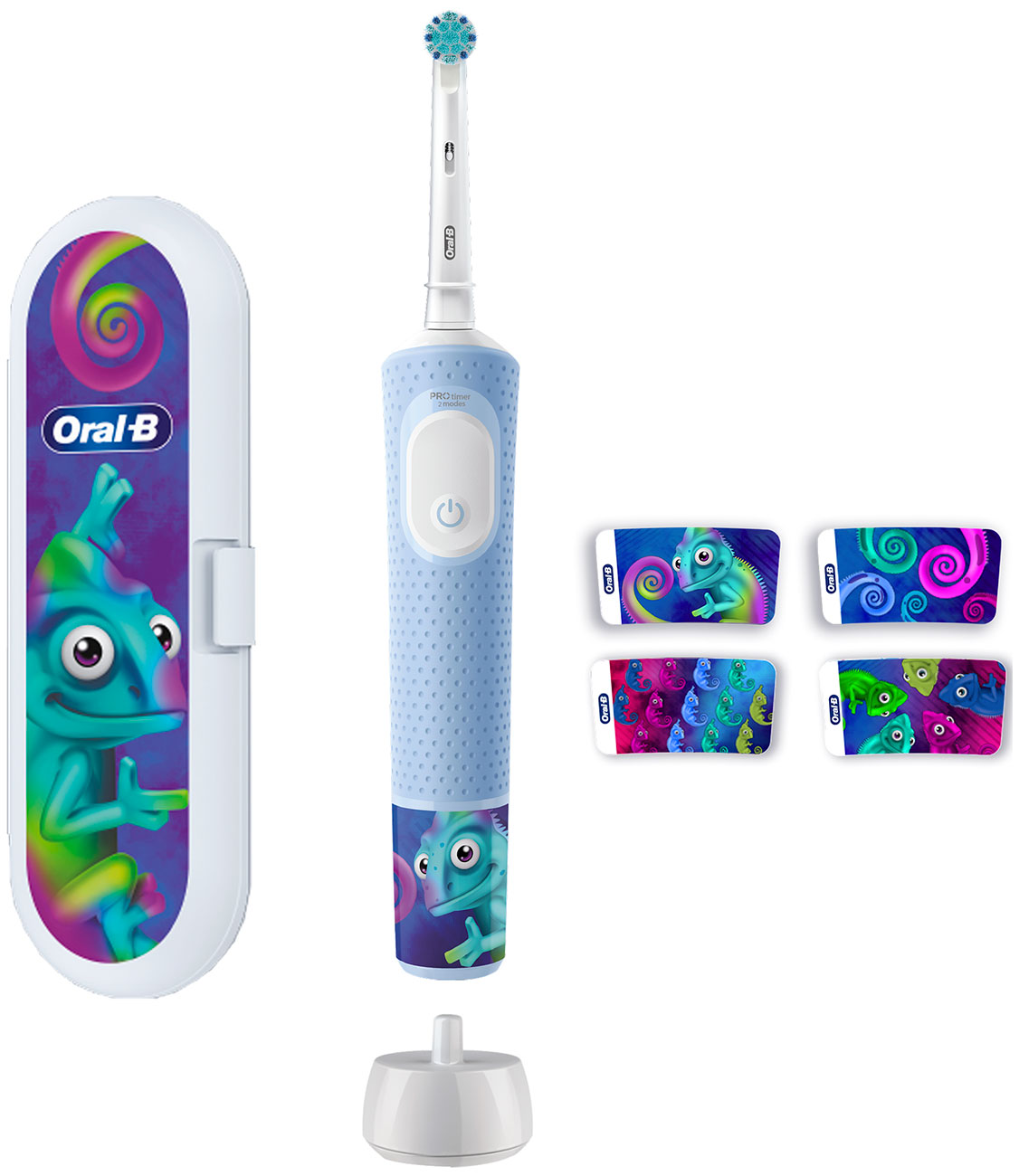 Изображение товара Детская зубная щетка Oral-B D103.413.2K Хамелеон+чехол ПН