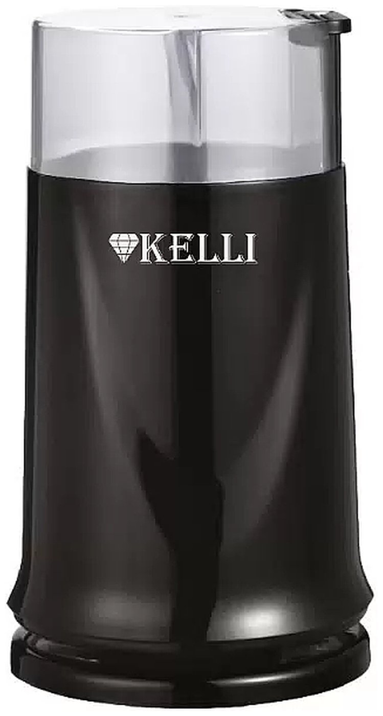 Изображение товара Кофемолка Kelli KL-5112 черная механическая с ножами из нержавеющей стали