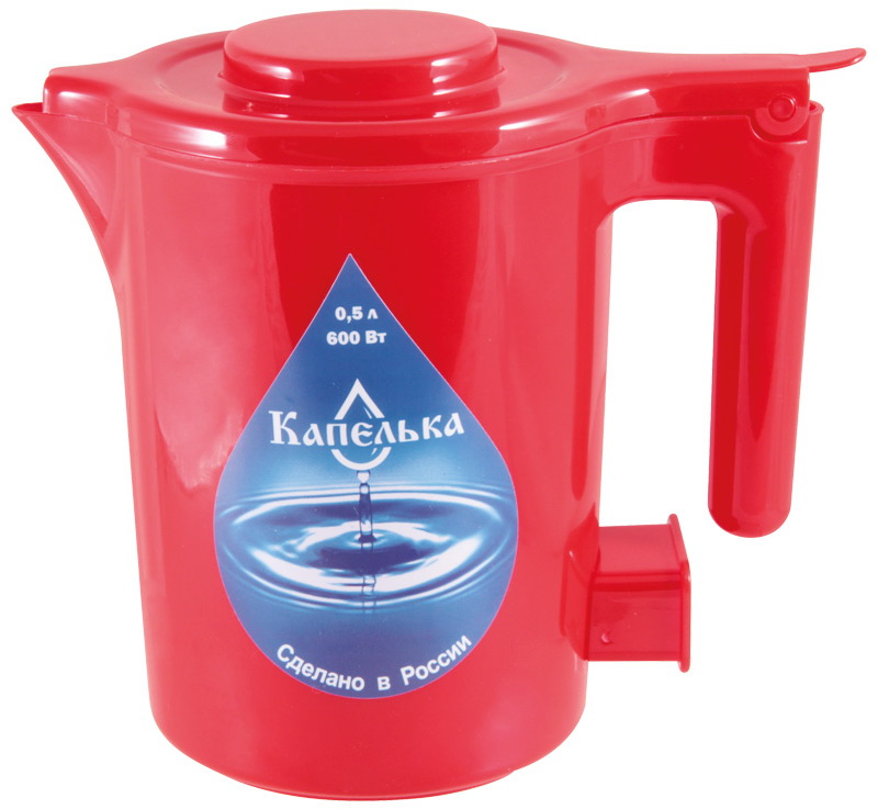

Чайник электрический Капелька 0.5 л, 600 Вт, красный (003909)