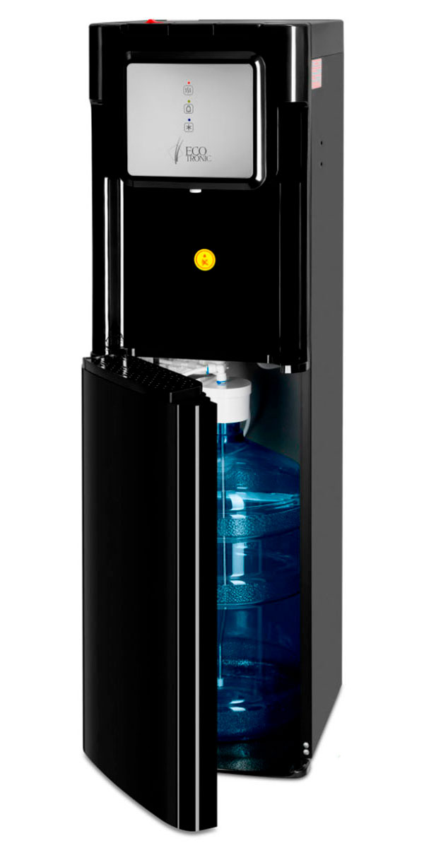 Изображение товара Напольный кулер Ecotronic M20-LXEM Черный с нижней загрузкой и LED-дисплеем