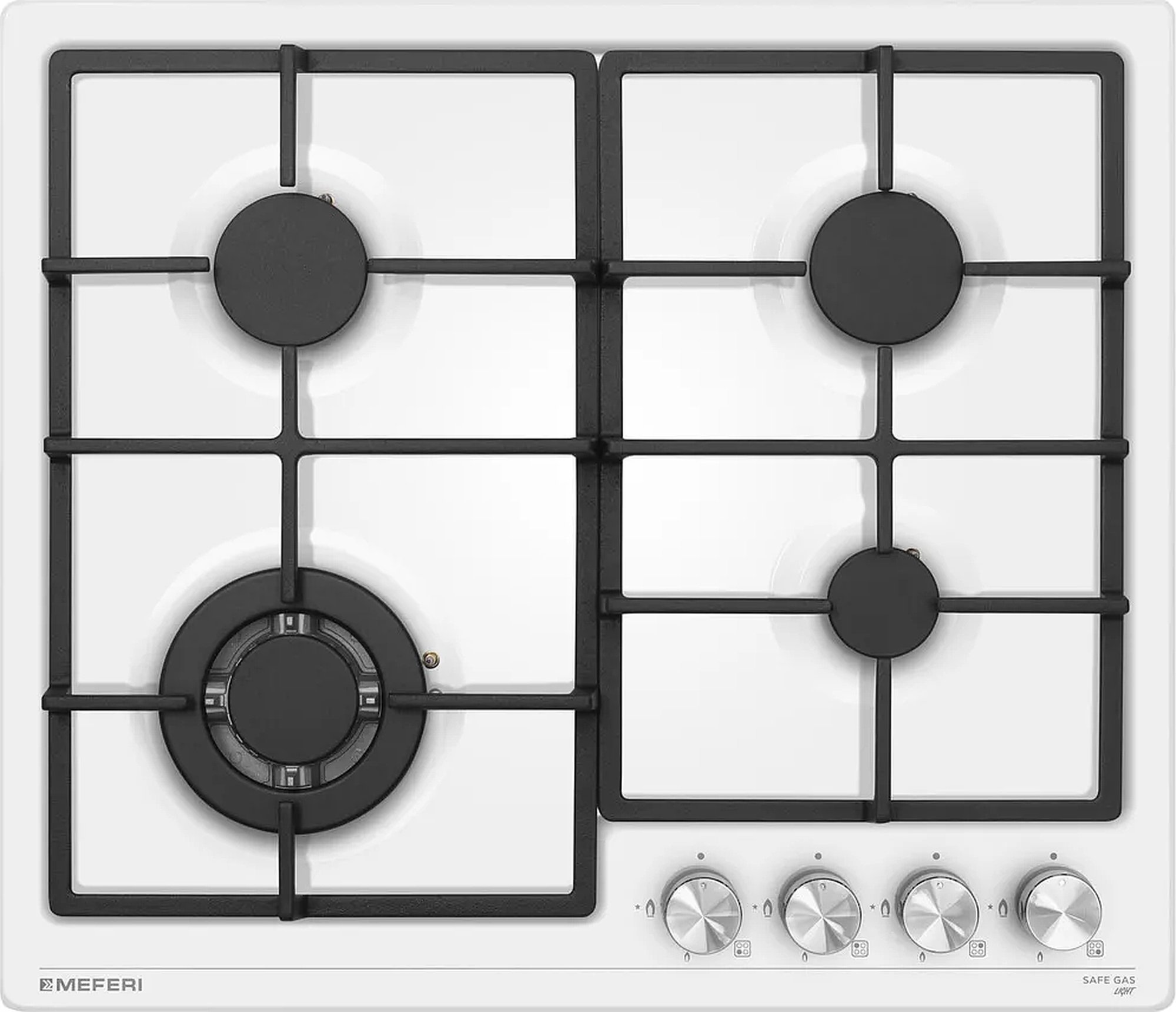 Изображение товара Газовая варочная панель Meferi MGH604WH LIGHT
