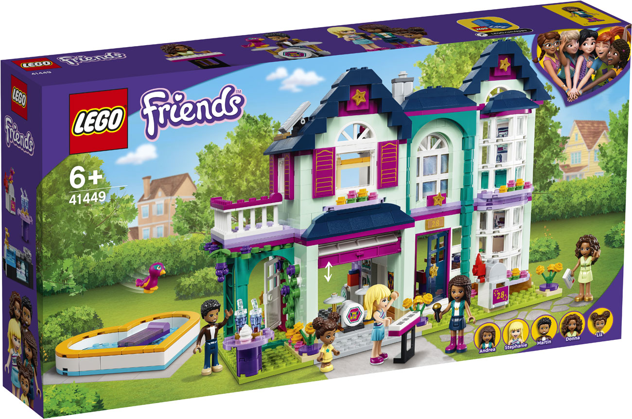Конструктор Lego FRIENDS ''Дом семьи Андреа'' конструктор lego friends 41334 спектакль андреа в парке