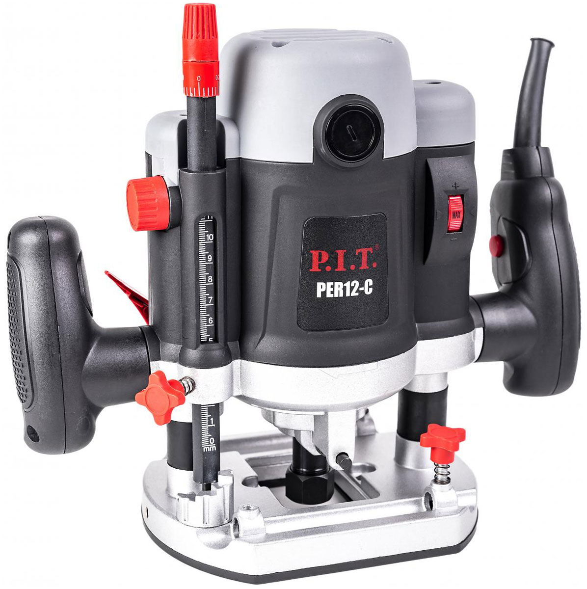 

Фрезер электрический P.I.T. PER12-C МАСТЕР (2100Вт, рег-ка 6000-22000об.мин, цанга 8, 12мм, пл пуск)