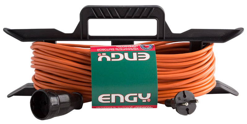 Изображение товара Удлинитель на раме Engy Премиум 20м 1 розетка российское качество
