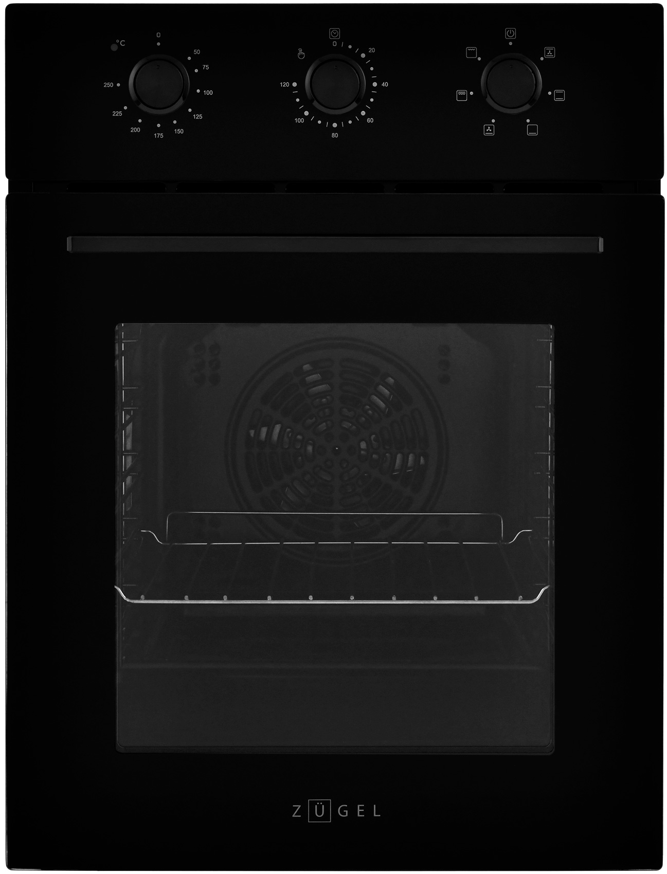Изображение товара Электрический духовой шкаф Zugel ZOE451B черный 50 л конвекция гриль