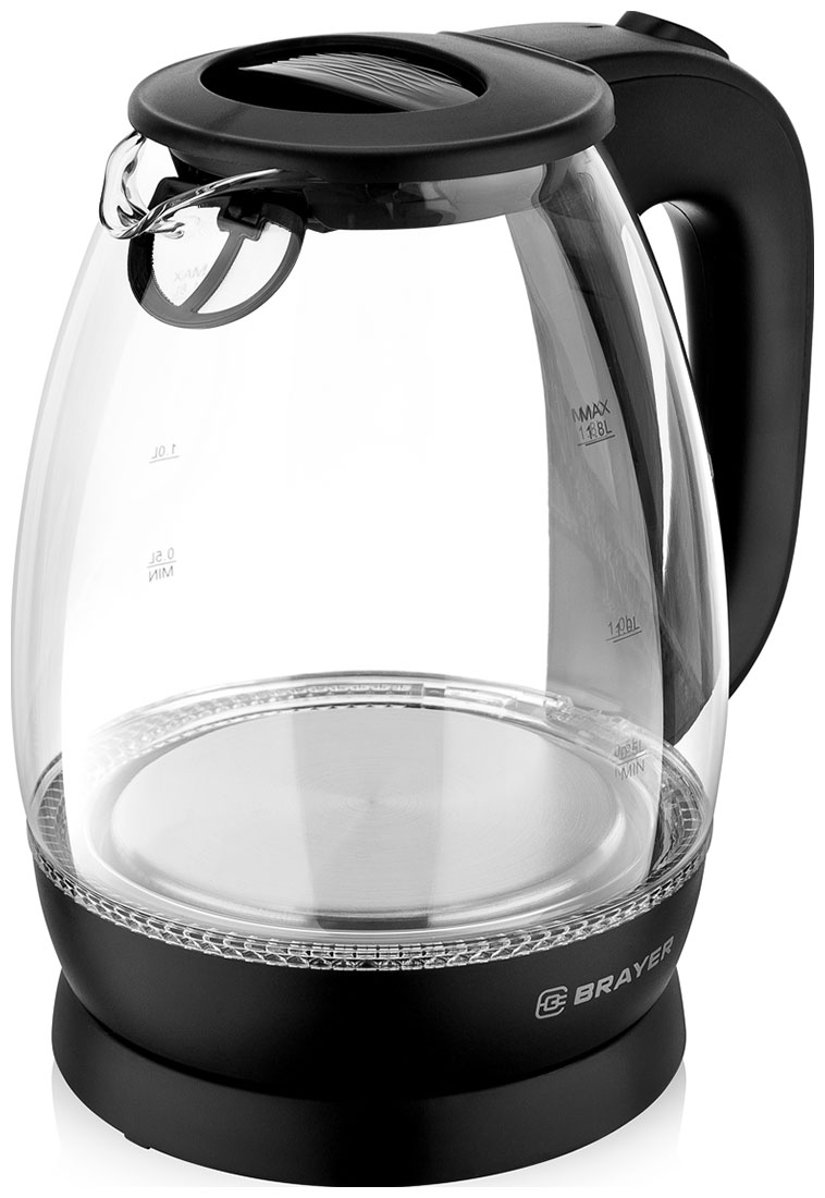 

Чайник электрический Brayer BR1026, Прозрачный/черный