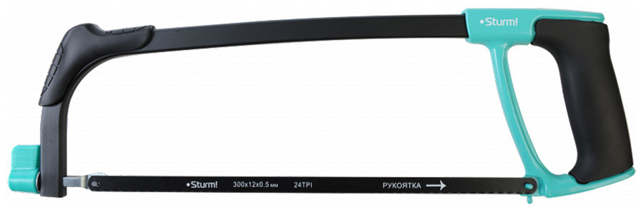 Изображение товара Ножовка по металлу Sturm! 1061-05-300 с регулировкой угла и жесткой рамой