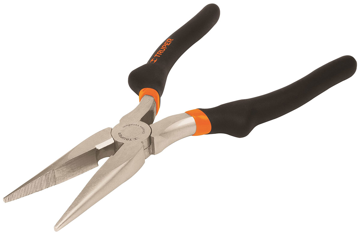 Изображение товара Длинногубцы Truper 180 мм хром-ванадий для профессионального и бытового использования