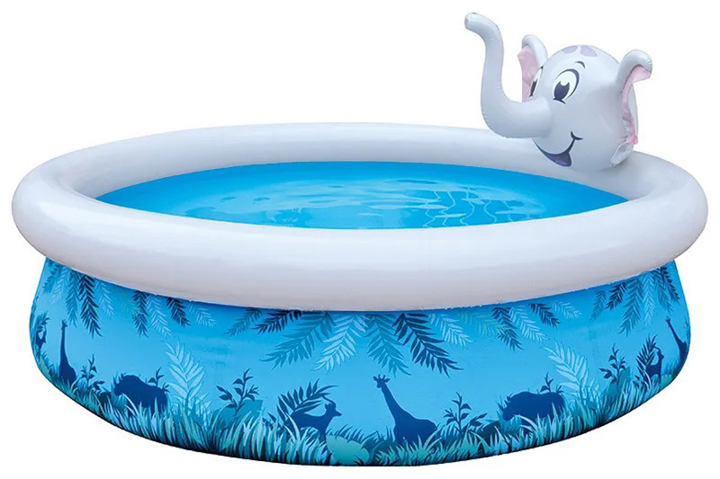 Изображение товара Бассейн 3D SunClub со спреем Слон 3D 205х205х47cм 17821