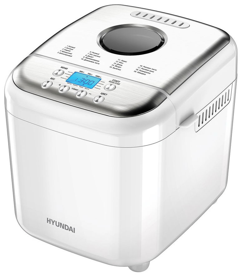 Изображение товара Хлебопечка Hyundai HYBM-3086 белый/серебристый