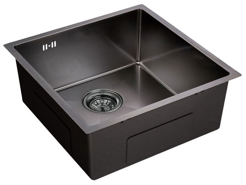 Изображение товара Кухонная мойка Emar EMB-131 PVD Nano Dark из нержавеющей стали