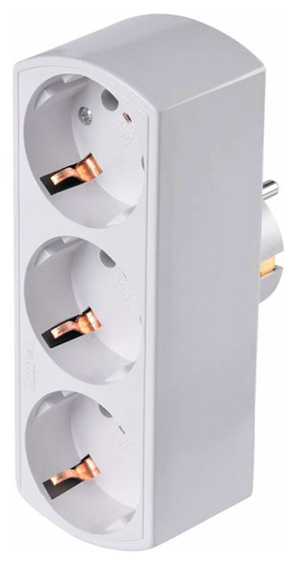 Изображение товара Сетевой разветвитель Buro BU-PS3G-W 3 розетки евро белый