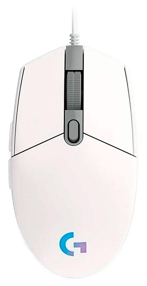Изображение товара Мышь проводная игровая Logitech G102 Lightsync белая с RGB подсветкой