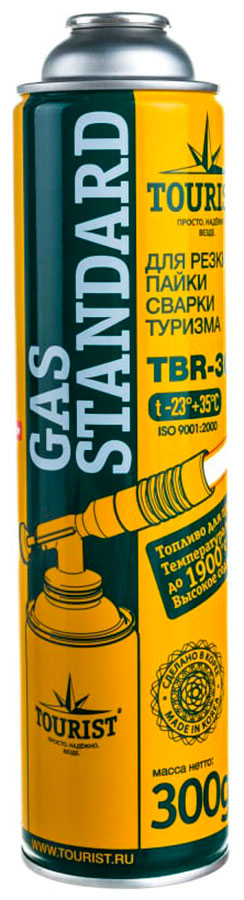 

Газовый баллон резьбовой Tourist Standart TBR-300 (300 г)