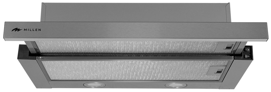 Изображение товара Вытяжка Millen MBKHS 601 IX скрытая нержавеющая сталь 1000 м3/ч