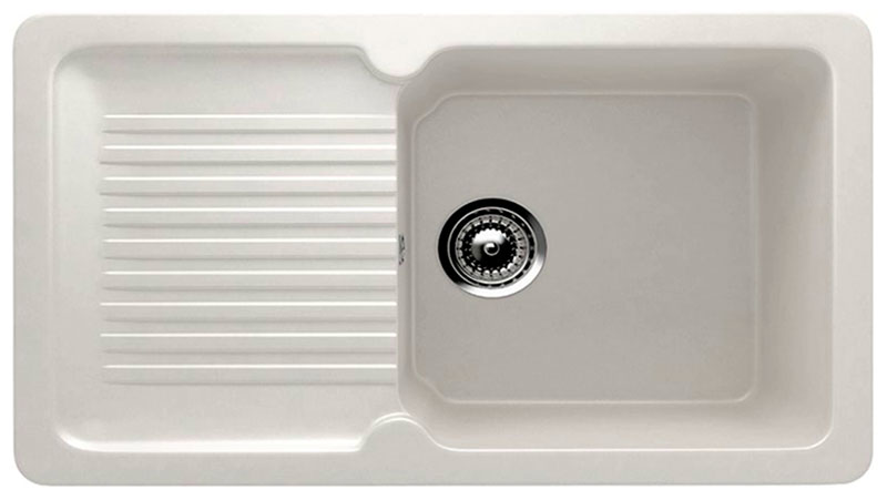 Изображение товара Кухонная мойка Ulgran U-506 из кварцевого композита ультра-белая