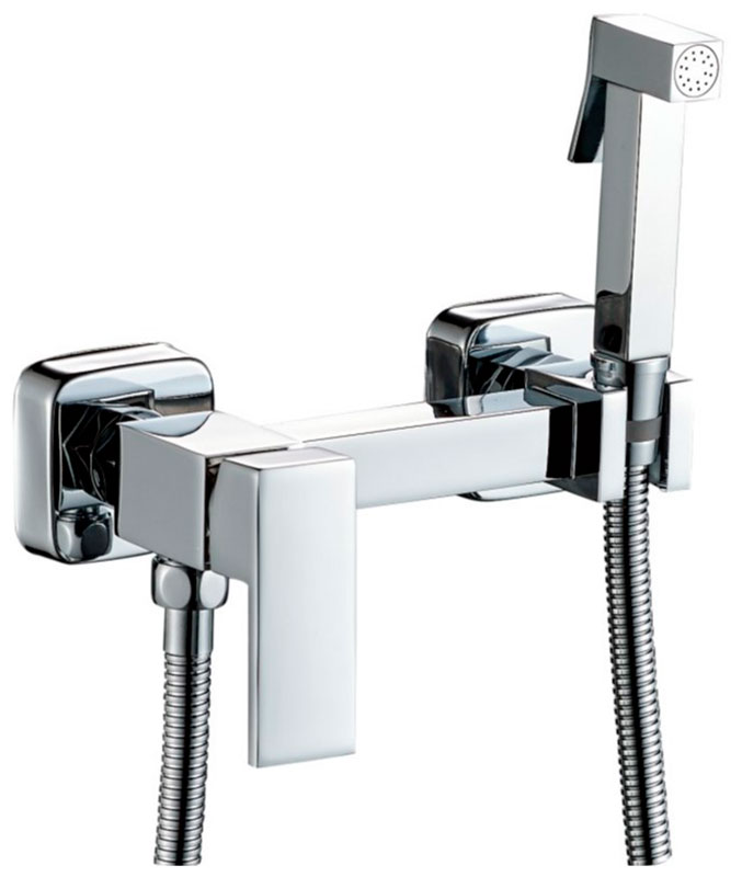 Изображение товара Гигиенический душ со смесителем Haiba HB5513 хром современный монтаж настенный