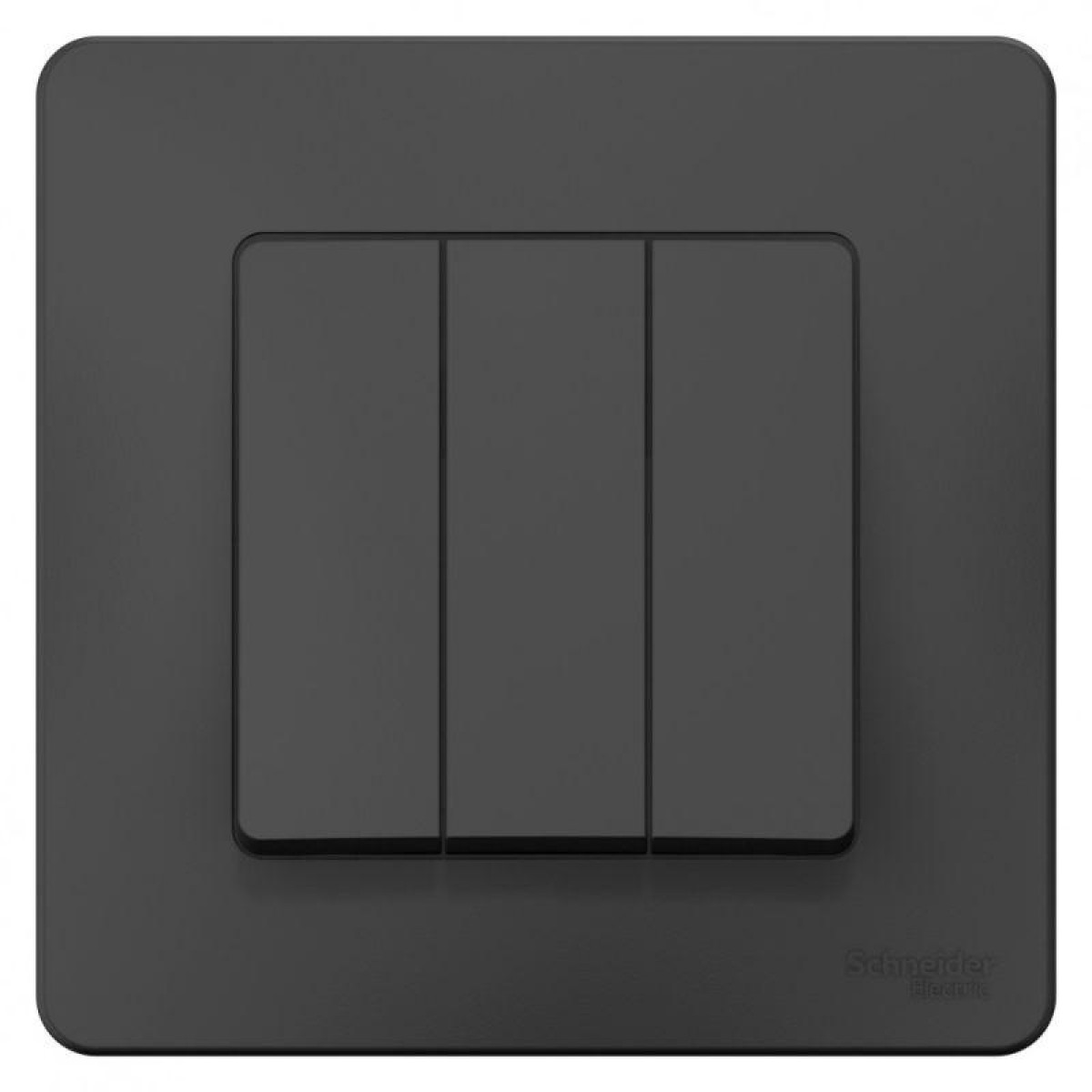 Изображение товара Выключатель 3-клавишный SE Blanca 10А IP20 антрацит