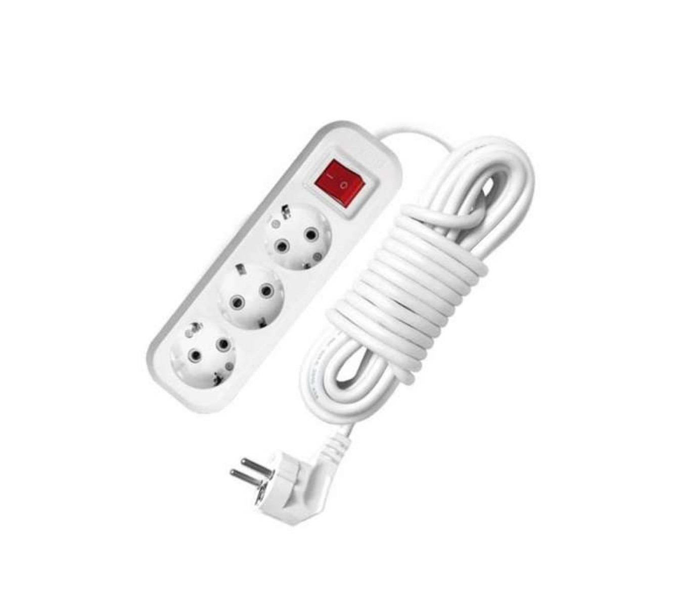 Изображение товара Удлинитель Универсал 3 розетки 2м вылючатель IP20 16А S-303